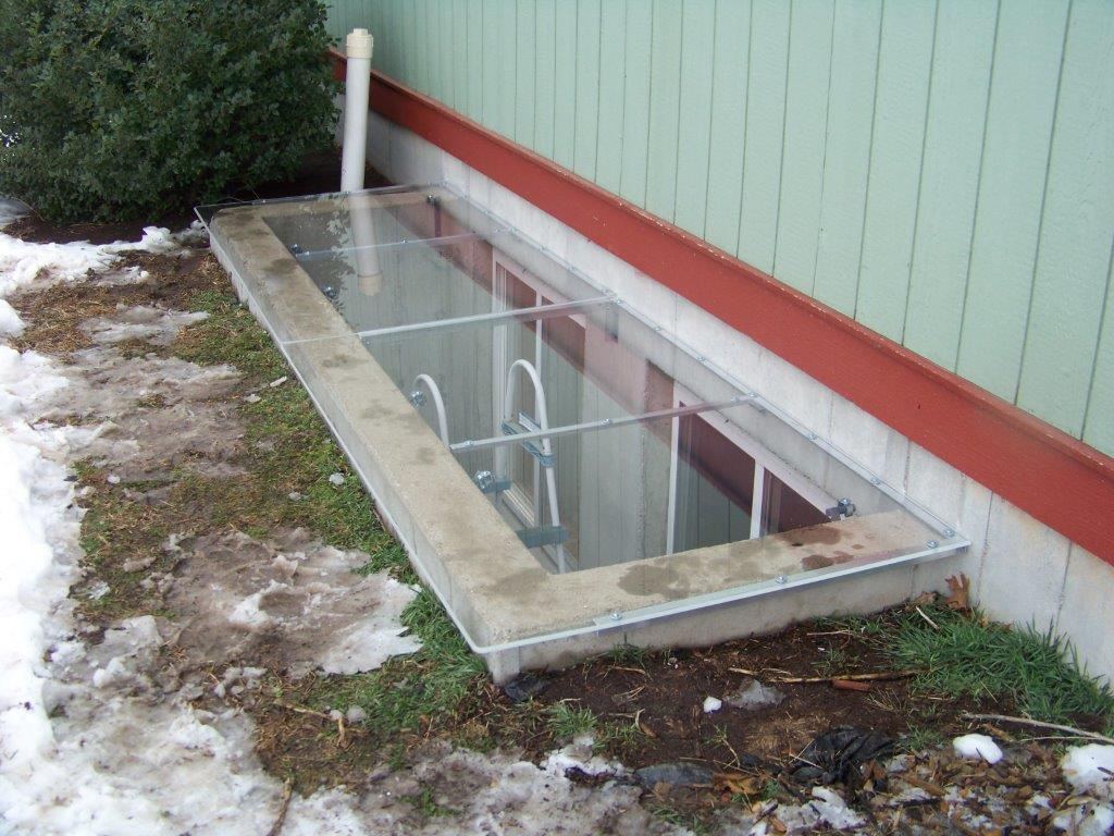 After window well cover installation